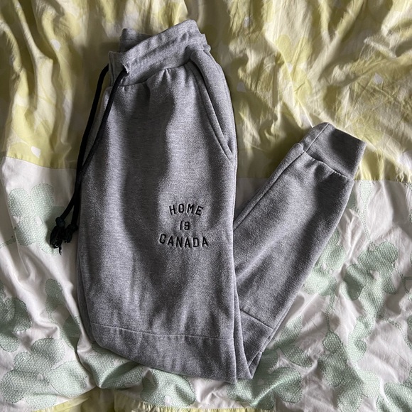Small Peace Collective Grey Drawstring Sweatpants - Picture 2 of 3